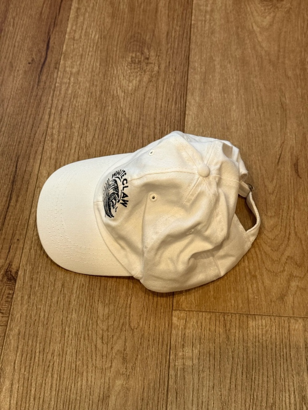 White Claw Embroidered Wave Dad Hat - White - Picture 4 of 5